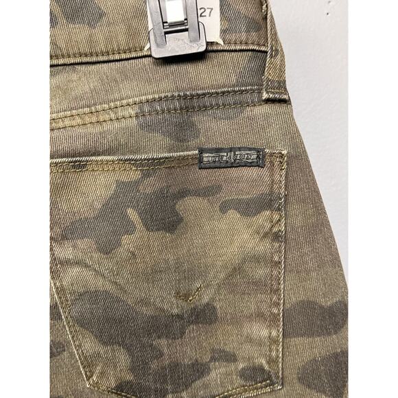 Hudson Jeans Womens 27 Green Brown Camo Krista Ankle Super Skinny Stretch - Picture 8 of 10